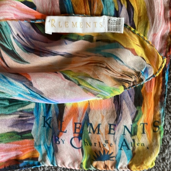 KLEMENTS LONDON 100% Silk Scarf – Artist Charlotte Allen - Picture 12 of 13